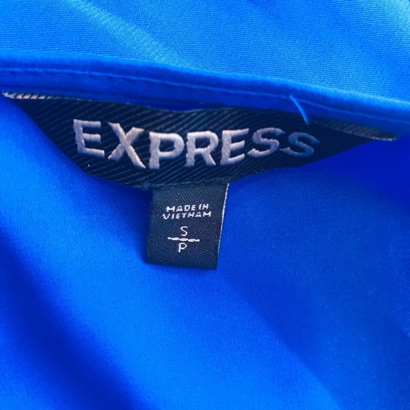 Express Blouse Blue 1/4 zip Women’s size S - Picture 4 of 8